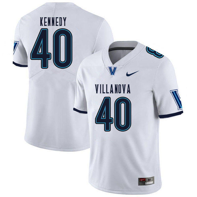 Men #40 Colin Kennedy Villanova Wildcats College Football Jerseys Sale-White
